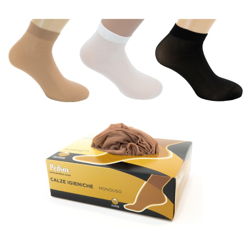 Chaussettes Jetables Faciles USA - Pour Essayage En Boutique, Hygiène, Usage Unique, Fabriqué En Italie